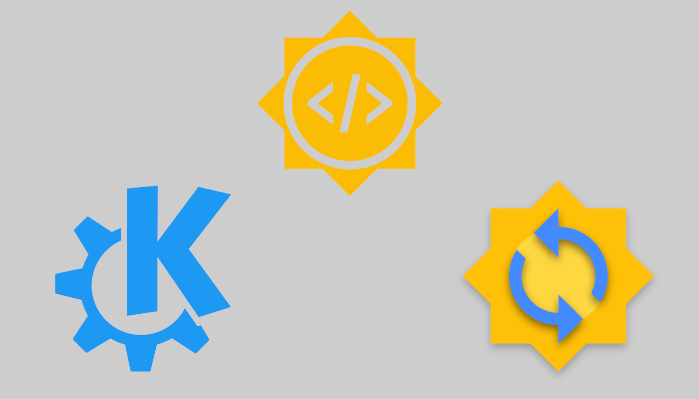 GSoC, KDE, EteSync logos